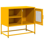 Mobile TV Giallo Senape 68x39x60,5 cm in Acciaio