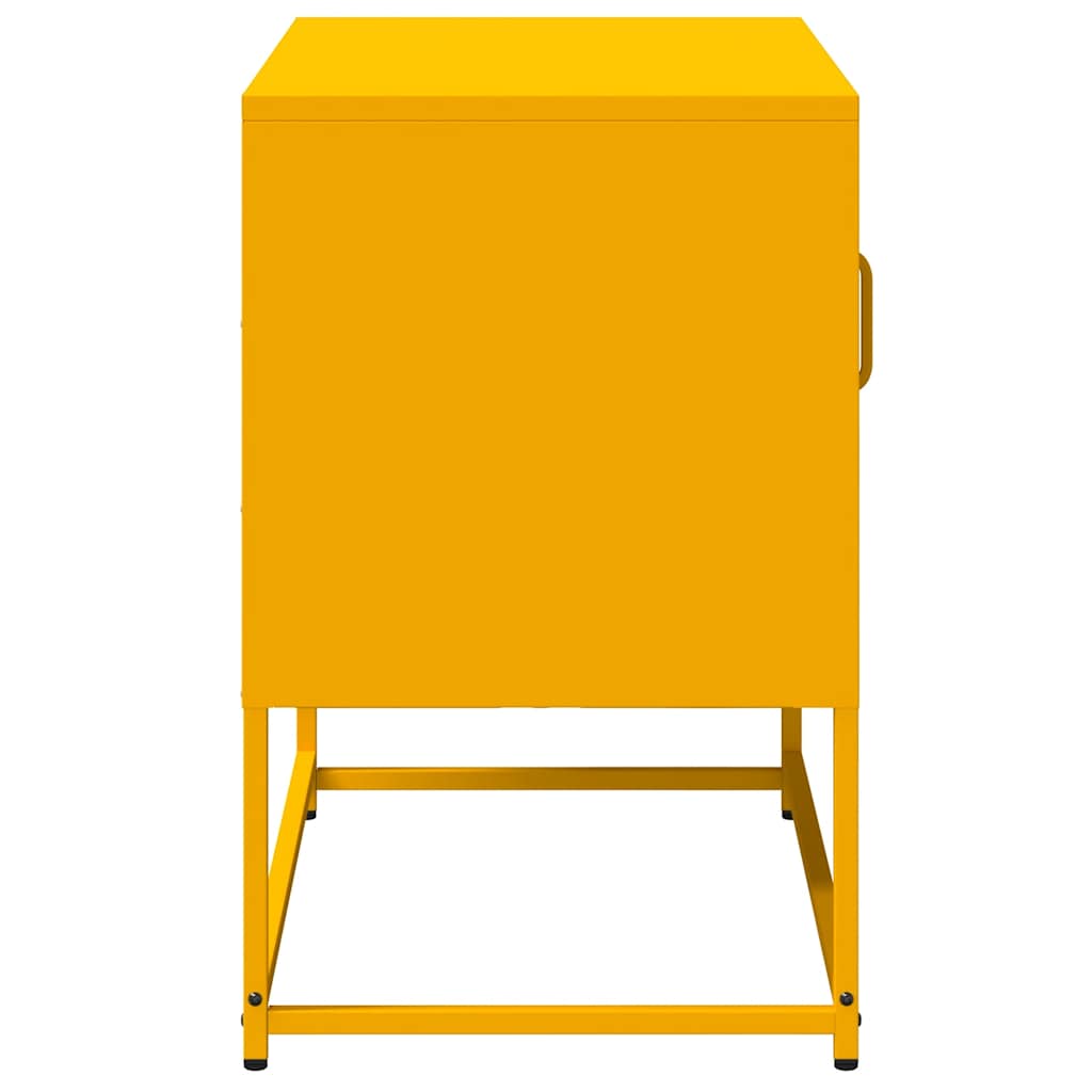 Mobile TV Giallo Senape 68x39x60,5 cm in Acciaio