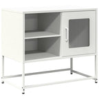 Mobile TV Bianco 68x39x60,5 cm in Acciaio