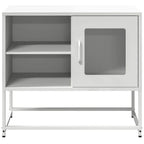Mobile TV Bianco 68x39x60,5 cm in Acciaio