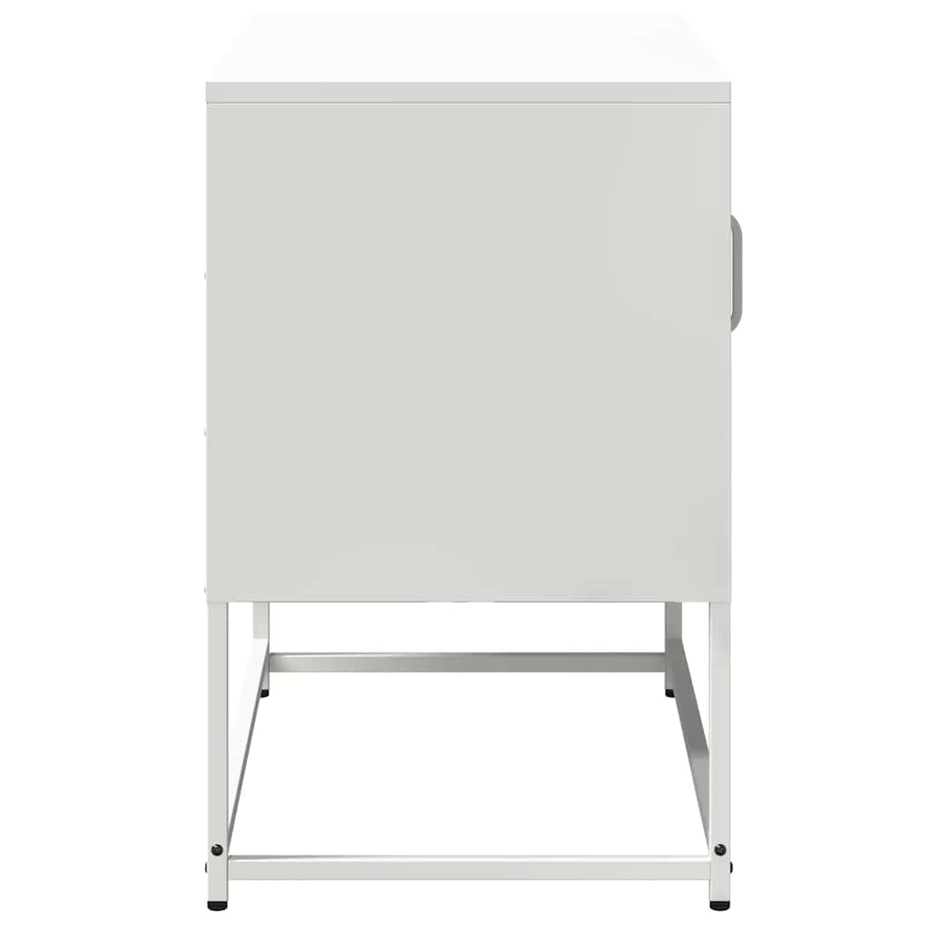 Mobile TV Bianco 68x39x60,5 cm in Acciaio