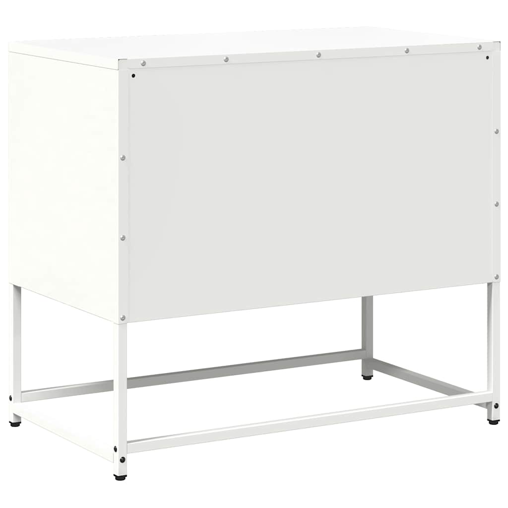 Mobile TV Bianco 68x39x60,5 cm in Acciaio