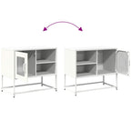 Mobile TV Bianco 68x39x60,5 cm in Acciaio