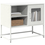 Mobile TV Bianco 68x39x60,5 cm in Acciaio