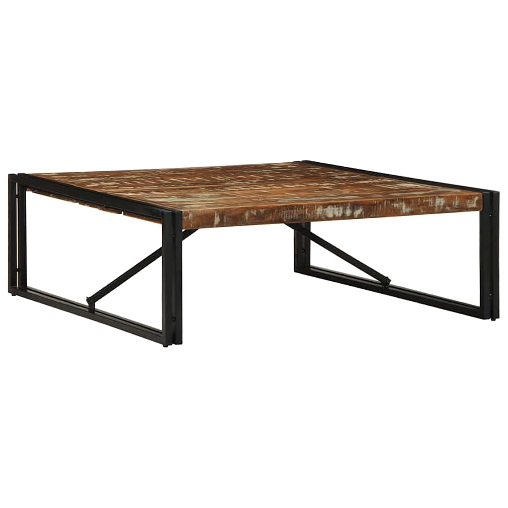 Tavolino Salotto Multicolore 100x100x35 cm Legno Recupero