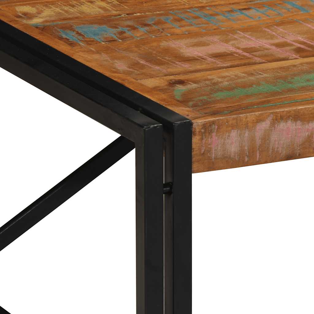 Tavolino Salotto Multicolore 100x100x35 cm Legno Recupero