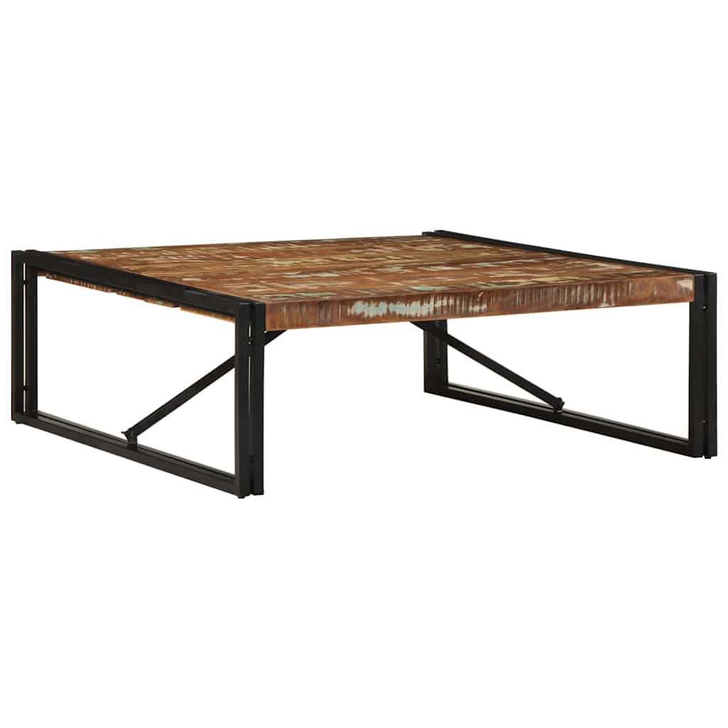 Tavolino Salotto Multicolore 100x100x35 cm Legno Recupero
