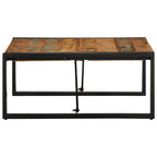 Tavolino Salotto Multicolore 80x80x35cm Legno Massello Recupero