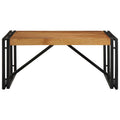 Tavolino Salotto 80x80x35 cm Legno Massello di Acacia