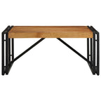 Tavolino Salotto 80x80x35 cm Legno Massello di Acacia