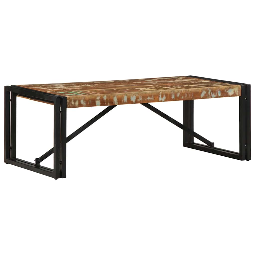 Tavolino Salotto Multicolore 100x50x35 cm Legno Recupero