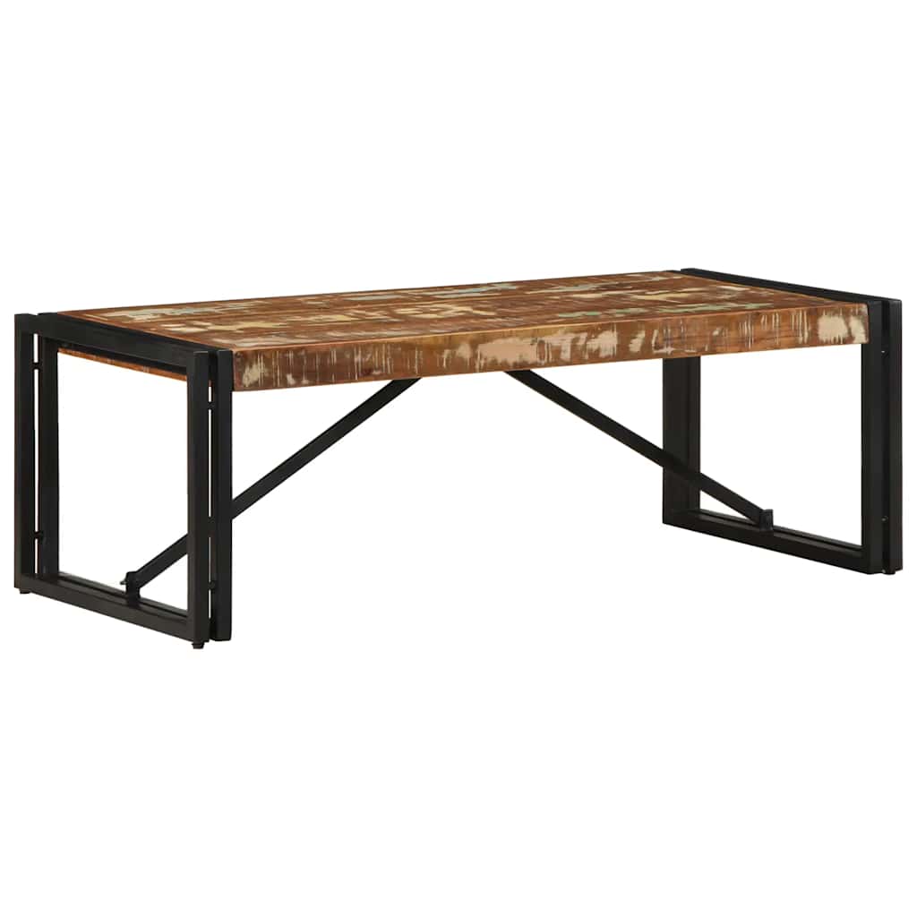 Tavolino Salotto Multicolore 100x50x35 cm Legno Recupero