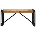 Tavolino 80x40x35 cm in Legno Massello di Mango Grezzo