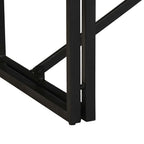 Tavolino 80x40x35 cm in Legno Massello di Mango Grezzo