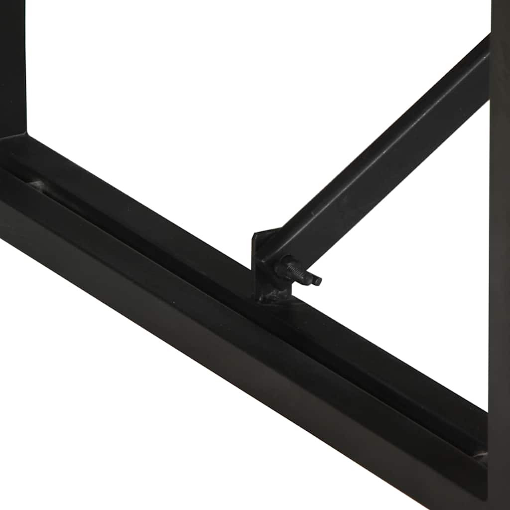 Tavolino 80x40x35 cm in Legno Massello di Mango Grezzo
