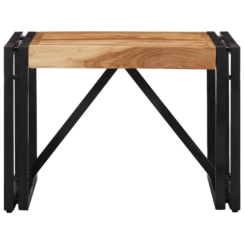 Tavolino da Caffè 50x50x35 cm Legno Massello di Acacia