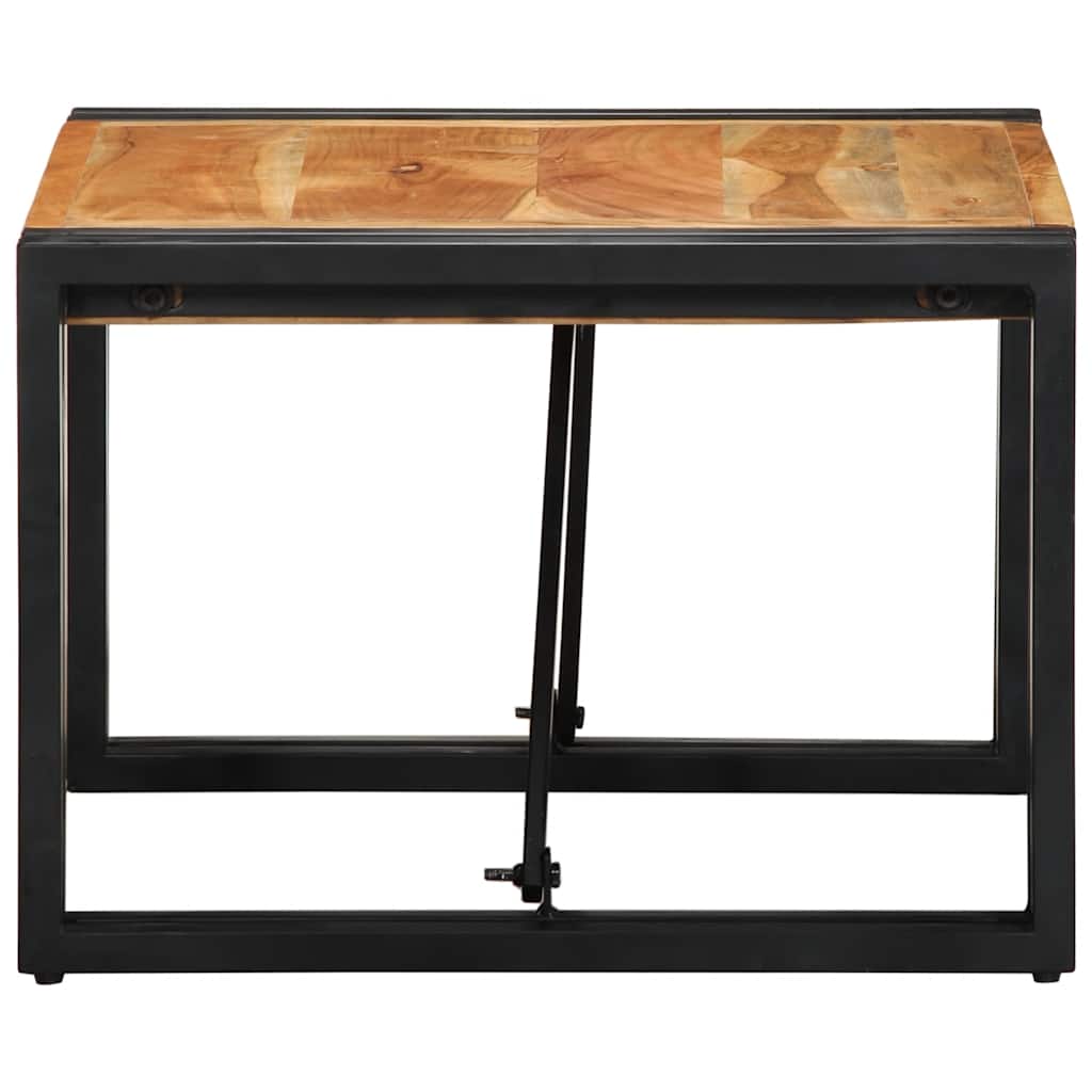 Tavolino da Caffè 50x50x35 cm Legno Massello di Acacia