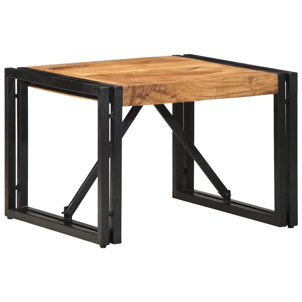 Tavolino da Caffè 50x50x35 cm Legno Massello di Acacia