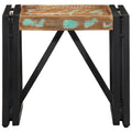 Tavolino Salotto Multicolore 40x40x35cm Legno Massello Recupero