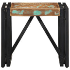 Tavolino Salotto Multicolore 40x40x35cm Legno Massello Recupero