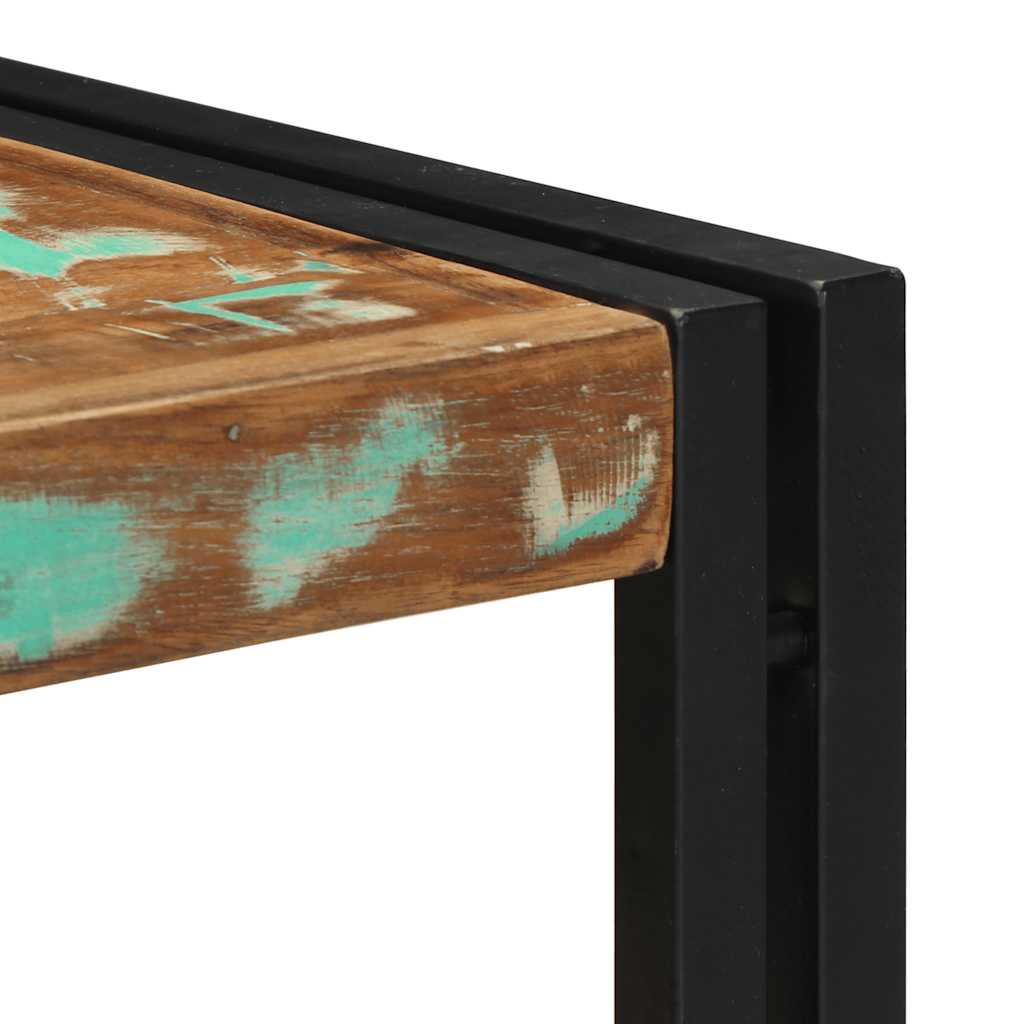 Tavolino Salotto Multicolore 40x40x35cm Legno Massello Recupero