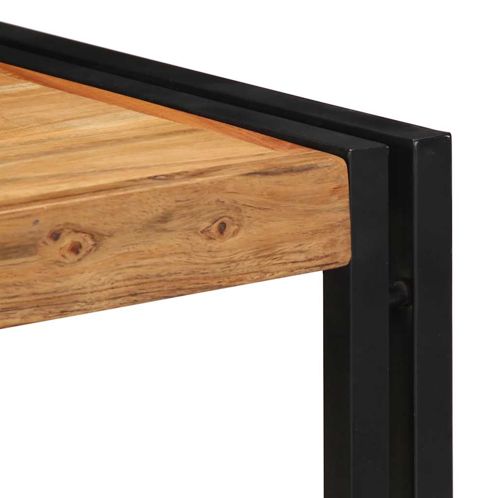 Tavolino da Salotto 40x40x35 cm in Legno Massello di Acacia