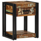 Armadio da Notte 40 x 35 x 50 cm Legno Recuperato Massello