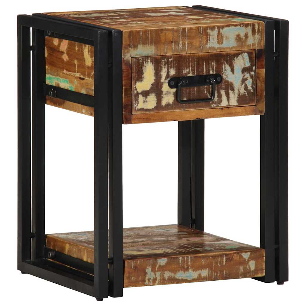 Armadio da Notte 40 x 35 x 50 cm Legno Recuperato Massello