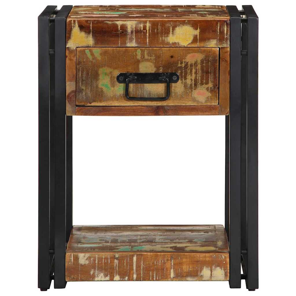 Armadio da Notte 40 x 35 x 50 cm Legno Recuperato Massello