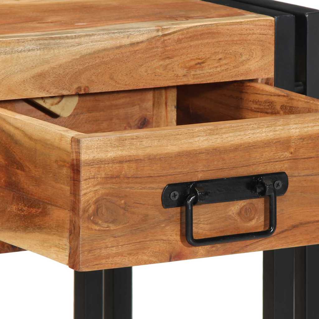 Armadio da Notte 2 pcs 40 x 35 x 50 cm Legno di Acacia Massello