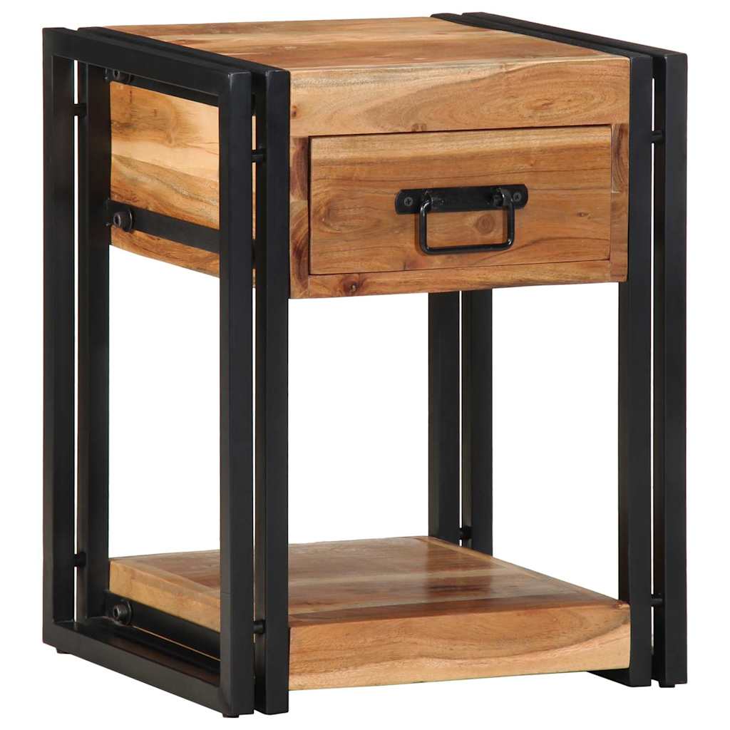Armadio da Notte 2 pcs 40 x 35 x 50 cm Legno di Acacia Massello