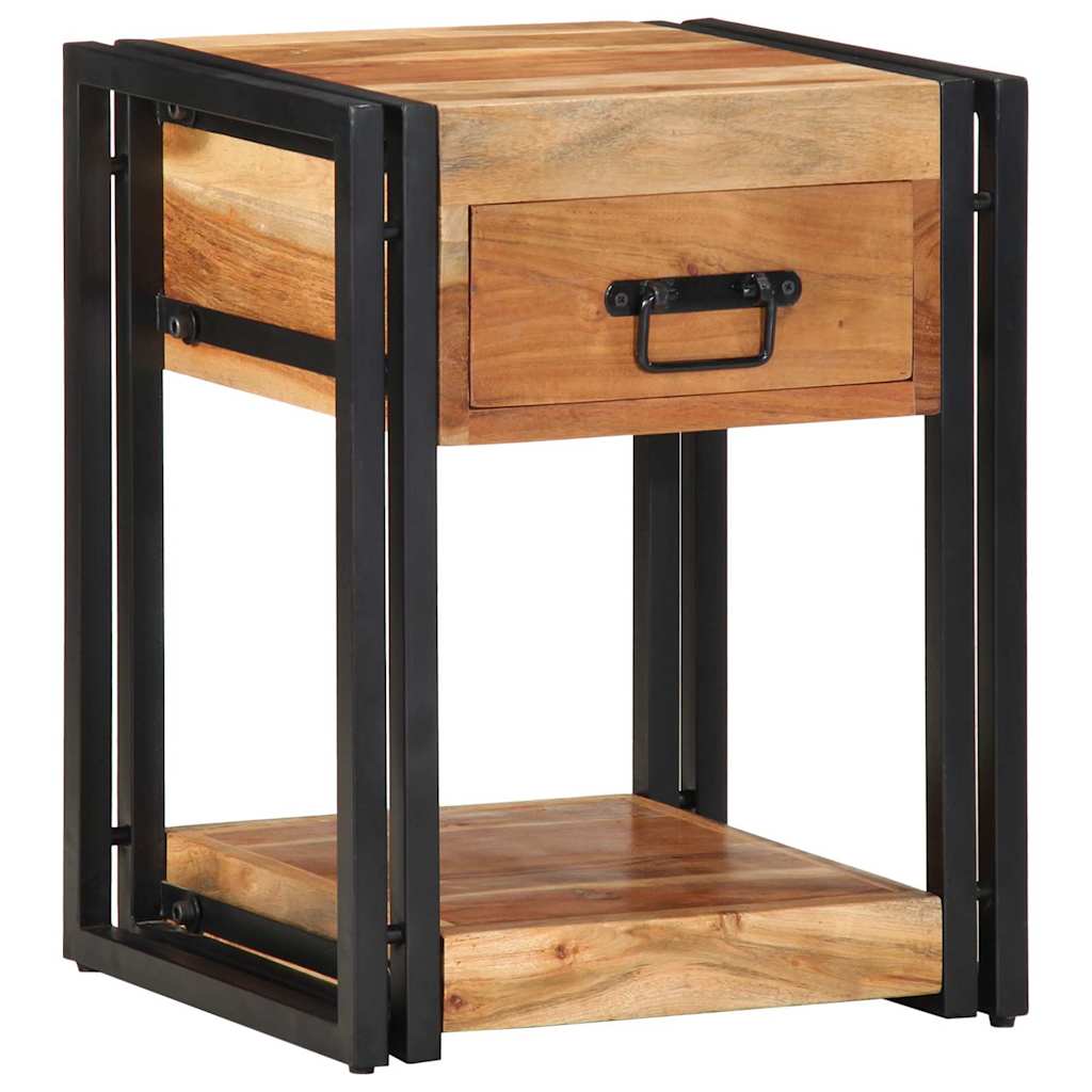 Armadio da Notte 2 pcs 40 x 35 x 50 cm Legno di Acacia Massello
