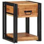 Armadio da Notte 2 pcs 40 x 35 x 50 cm Legno di Acacia Massello