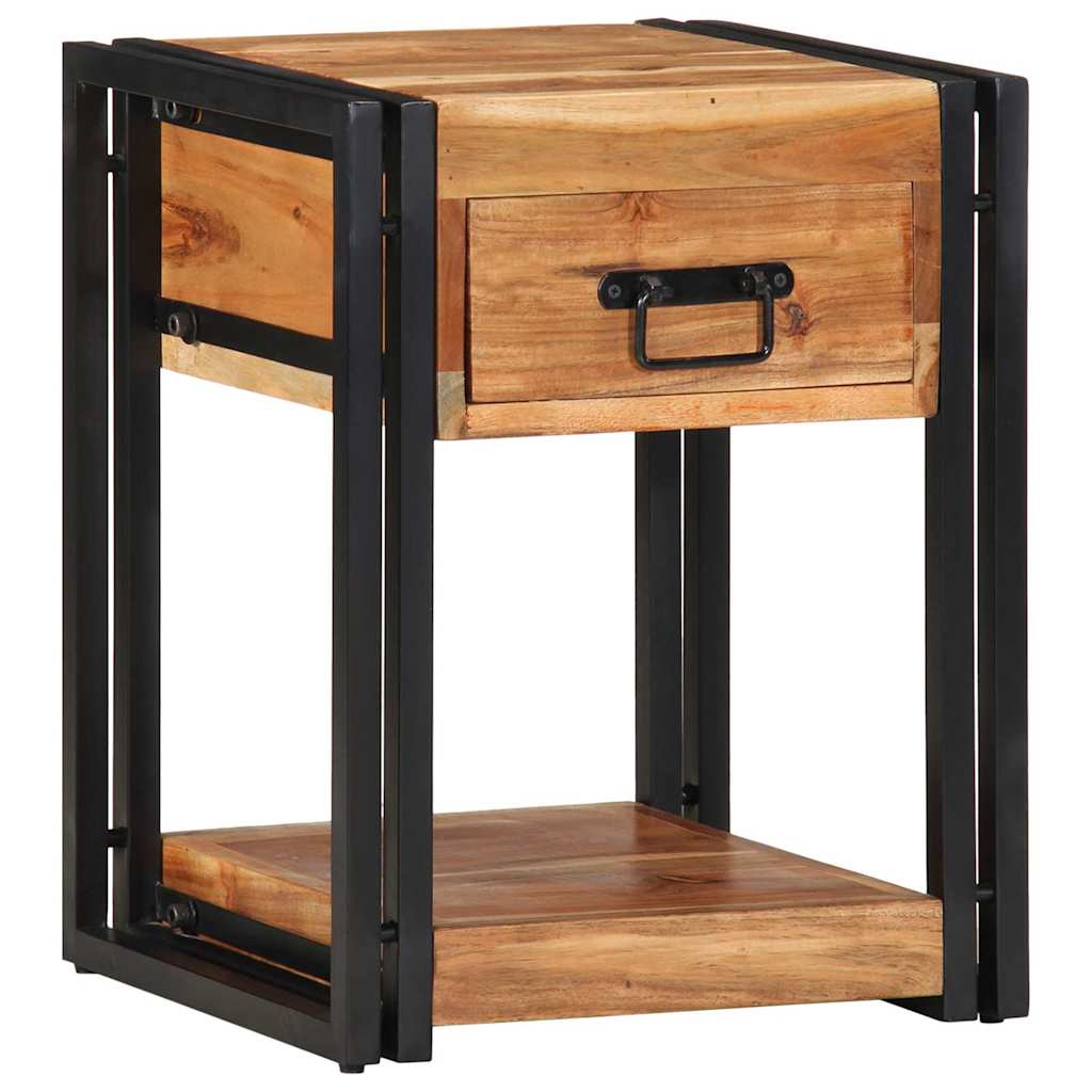 Armadio da Notte 2 pcs 40 x 35 x 50 cm Legno di Acacia Massello