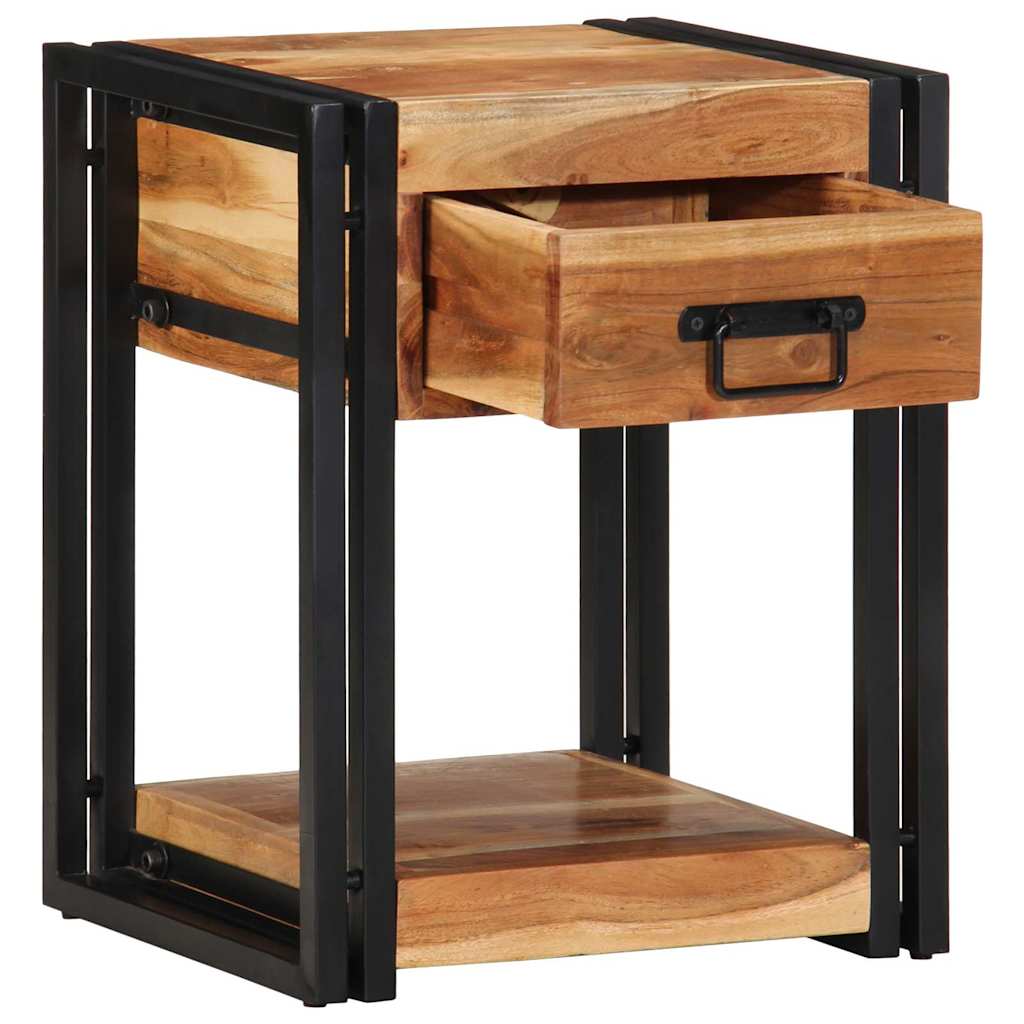 Armadio da Notte 2 pcs 40 x 35 x 50 cm Legno di Acacia Massello