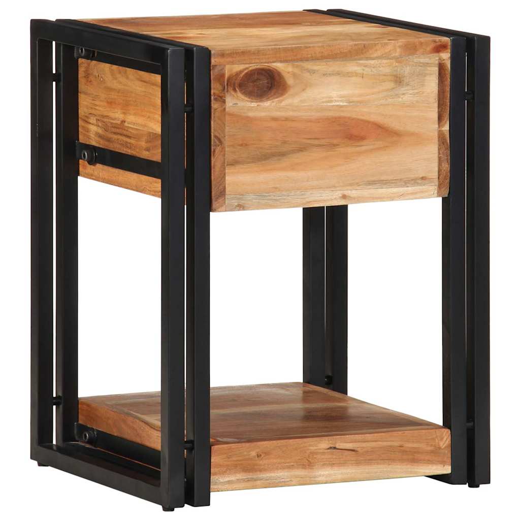 Armadio da Notte 2 pcs 40 x 35 x 50 cm Legno di Acacia Massello
