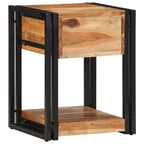 Armadio da Notte 2 pcs 40 x 35 x 50 cm Legno di Acacia Massello
