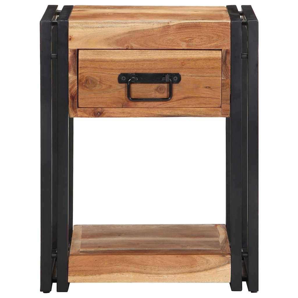 Armadio da Notte 2 pcs 40 x 35 x 50 cm Legno di Acacia Massello