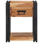Armadio da Notte 2 pcs 40 x 35 x 50 cm Legno di Acacia Massello