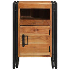 Comodino 40x40x59 cm in Legno Massello di Acacia