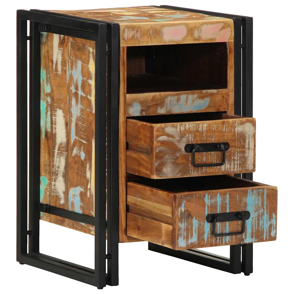 Comodino 40x40x59 cm in Legno Massello di Recupero