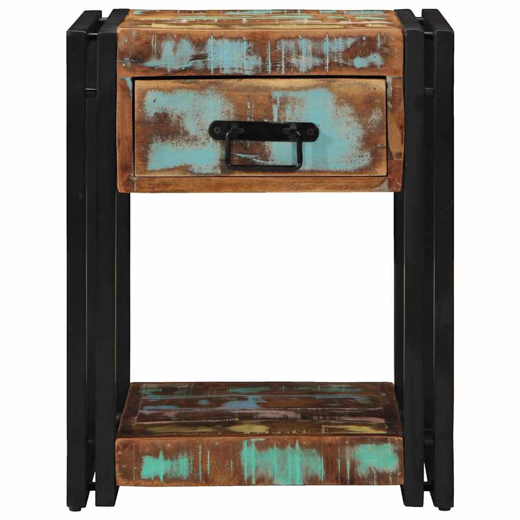 Armadio da Notte 40 x 40 x 50 cm Legno Recuperato Massello