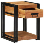 Armadio da Notte 40 x 40 x 50 cm Legno di Acacia Massello