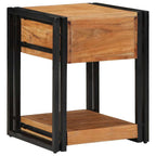 Armadio da Notte 40 x 40 x 50 cm Legno di Acacia Massello