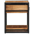 Armadio da Notte 40 x 40 x 50 cm Legno di Acacia Massello