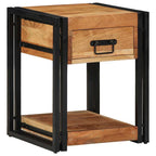 Armadio da Notte 2 pcs 40 x 40 x 50 cm Legno di Acacia Massello