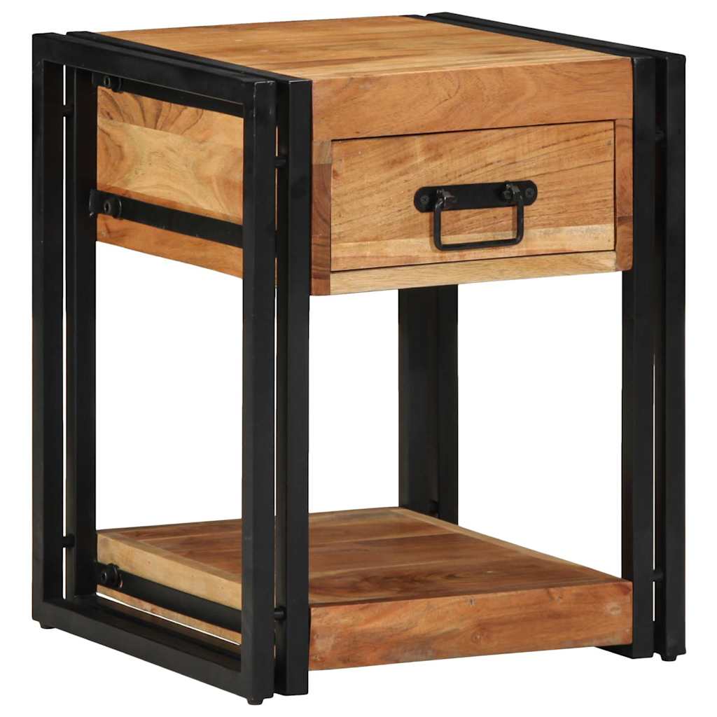 Armadio da Notte 2 pcs 40 x 40 x 50 cm Legno di Acacia Massello