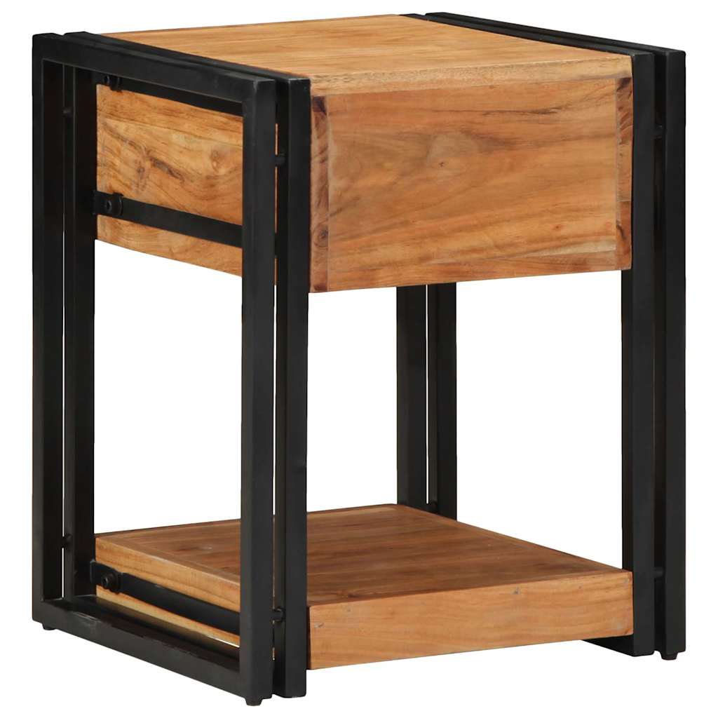 Armadio da Notte 2 pcs 40 x 40 x 50 cm Legno di Acacia Massello