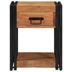 Armadio da Notte 2 pcs 40 x 40 x 50 cm Legno di Acacia Massello