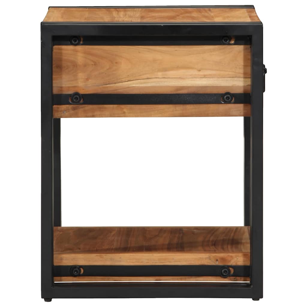 Armadio da Notte 2 pcs 40 x 40 x 50 cm Legno di Acacia Massello